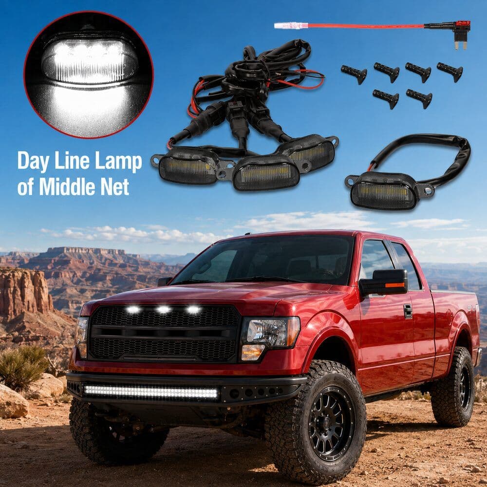 Led Front Grille Lights For 2004-2020 Ford F150,2017-2022 F250