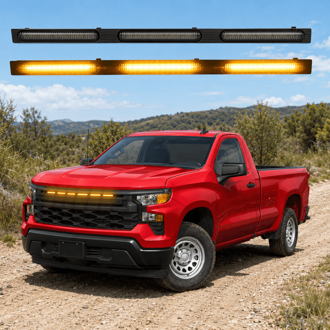 LED Grilling Light for 2022–2025 and 2026 Chevrolet Silverado 1500 Accessories
