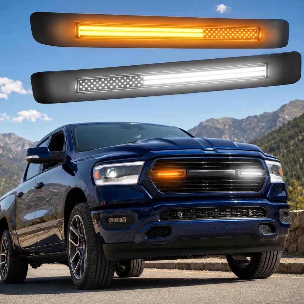 LED Grill Light Bar for 2019-2024 Dodge RAM 1500 Accessories