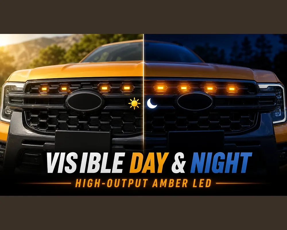 VISIBLE DAY & NIGHT HIGH-OUTPUT AMBER LED